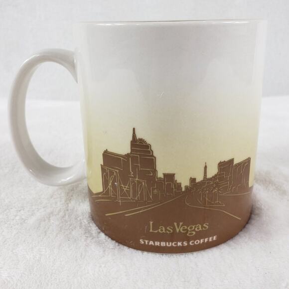 Starbucks 2011 Las Vegas Mug City Series Ceramic Coffee Cup Brown Micro DW Safe - Picture 3 of 7